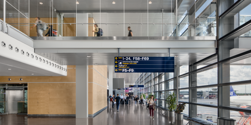 Bild från terminal 5 på Arlanda