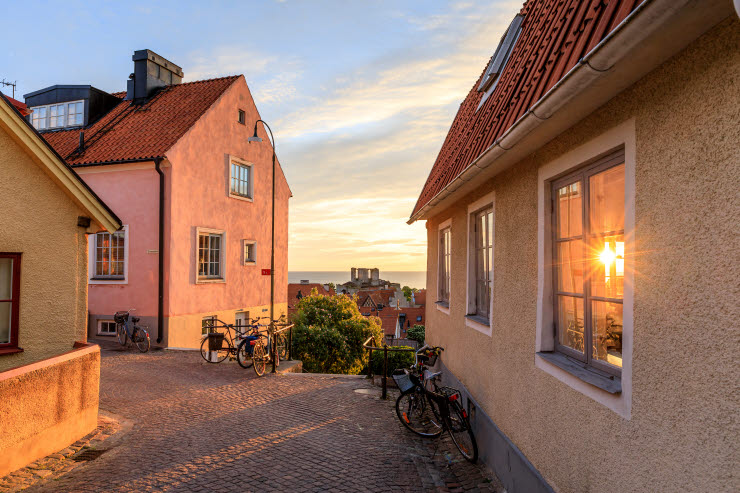 Solnedgång i Visby