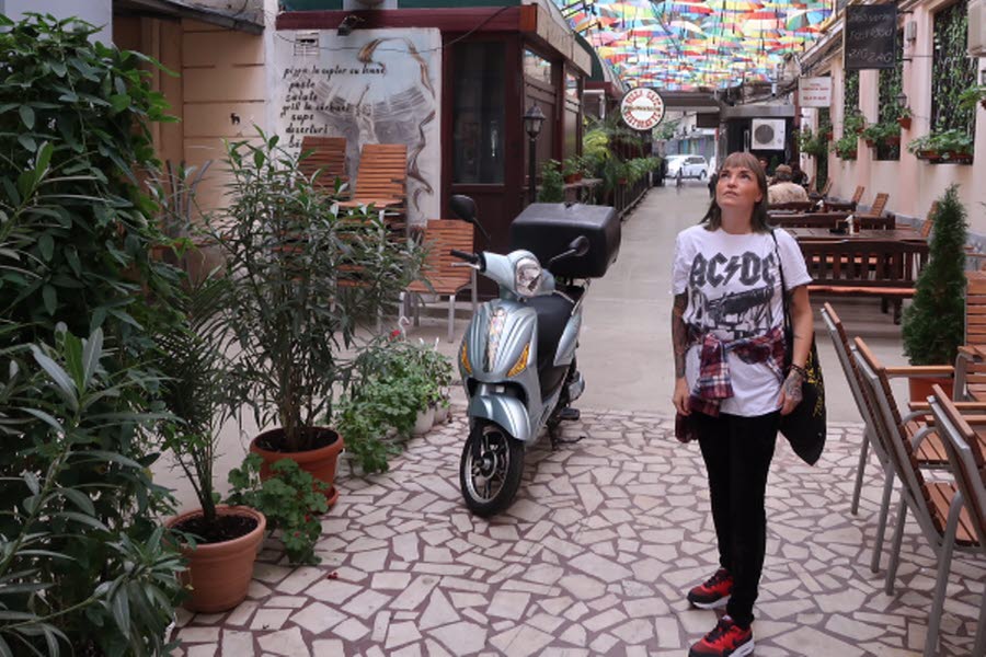 Hippie-trädgården Acuerela i Bukarest