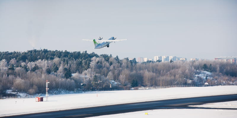 Plan som lyfter på Bromma Stockholm Airport