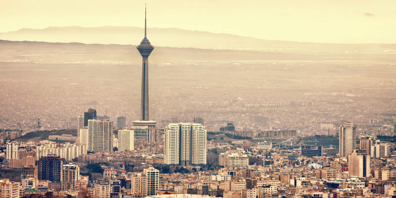 Vy över Tehran