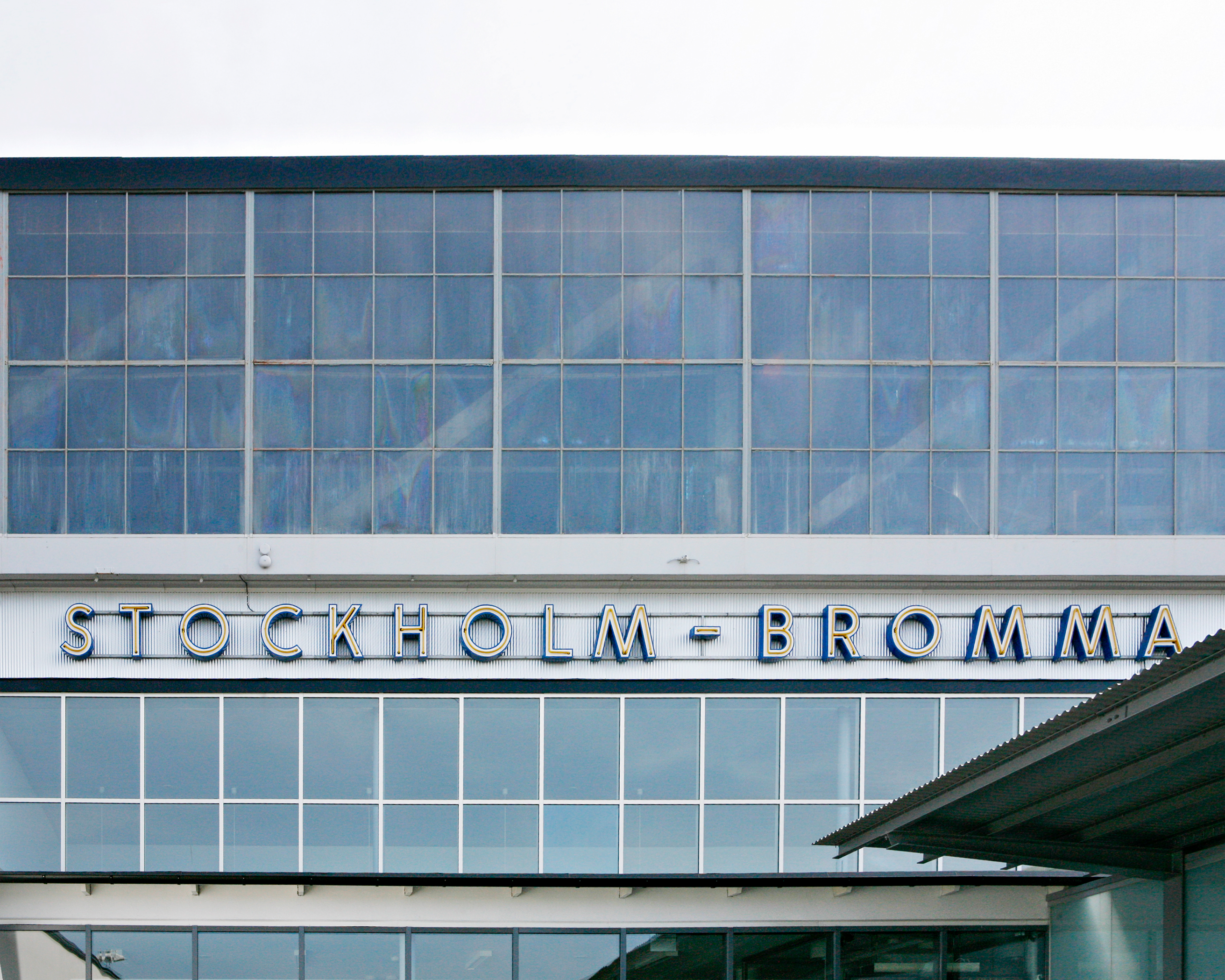 Windows at Stockholm Bromma Airport