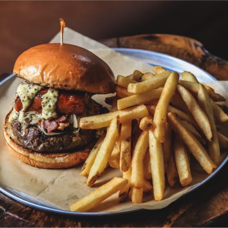 Hamburgare och pommes frites
