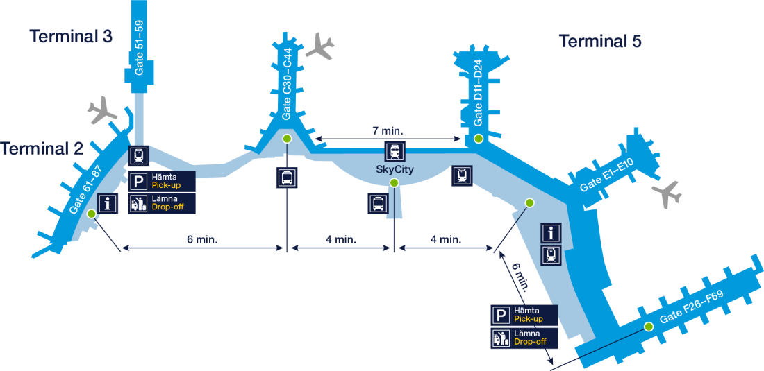Arn Översiktskarta terminal 3