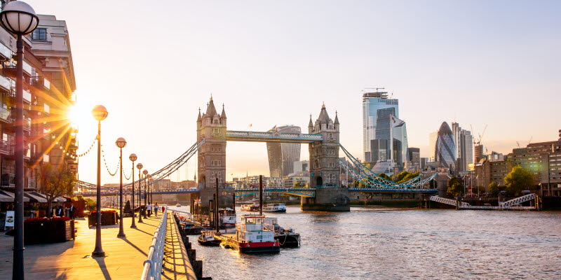 London and the Tower Bridge