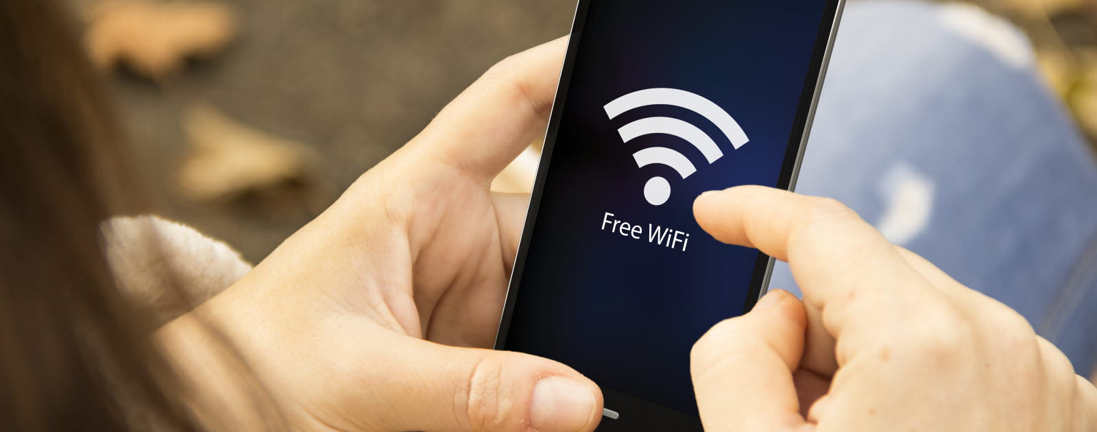 Mobiltelefon med fritt wifi