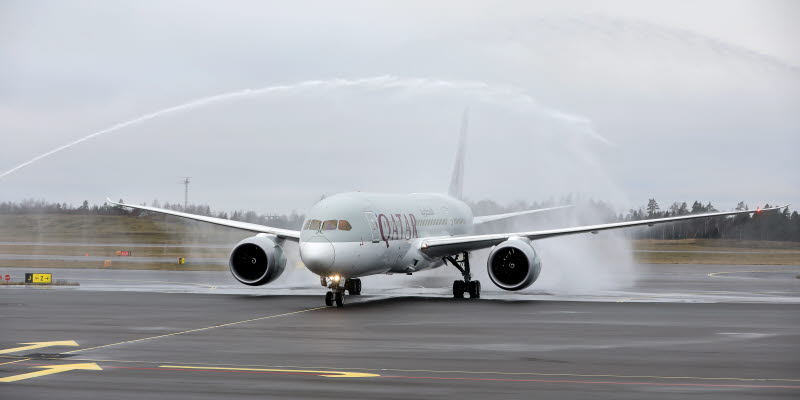Opening of Qatar's direct route to Doha