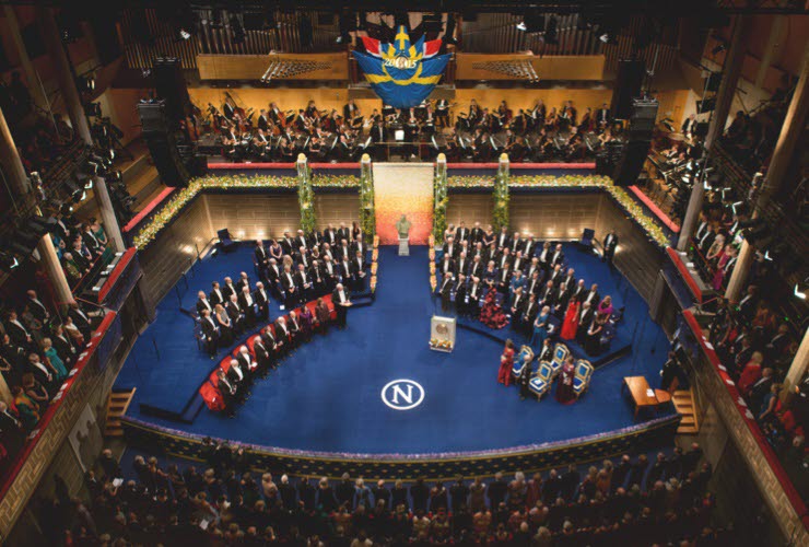 Nobel Prize cermony in Stockholm