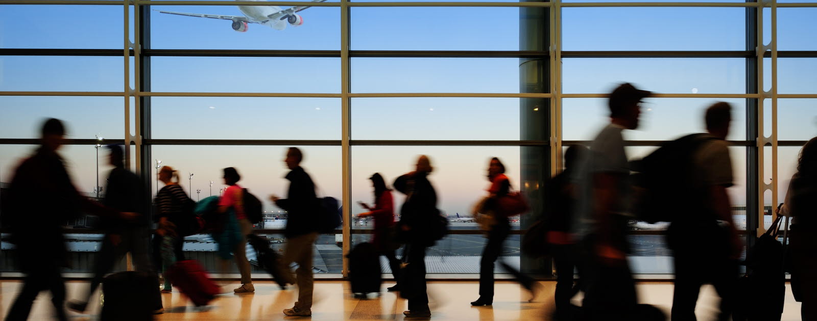 Travellers at Arlanda Airport