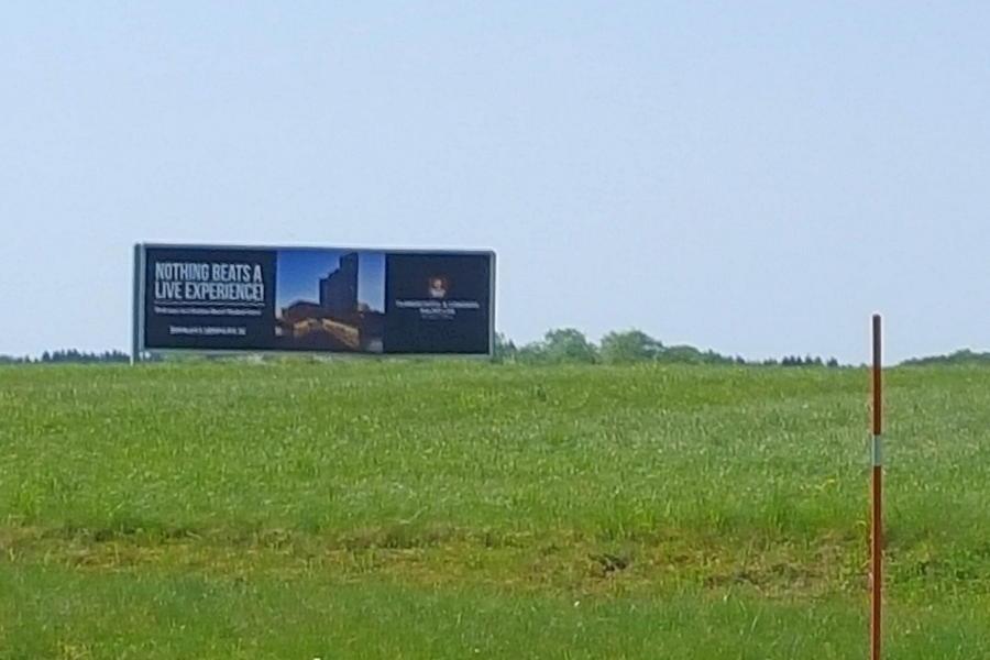 Billboard outside Malmö Airport