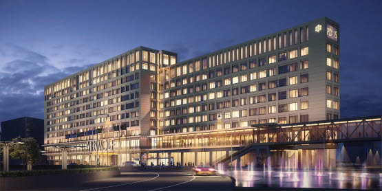 Future hotel at Stockholm Arlanda Airport. Vision picture: TEA, Thomas Eriksson Arkitekter