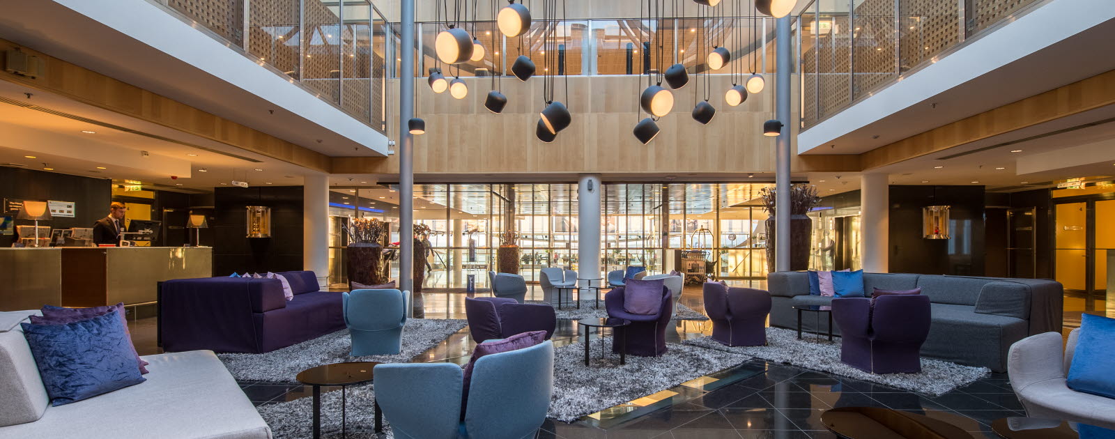 A photo of Radisson Blu's lounge at Arlanda
