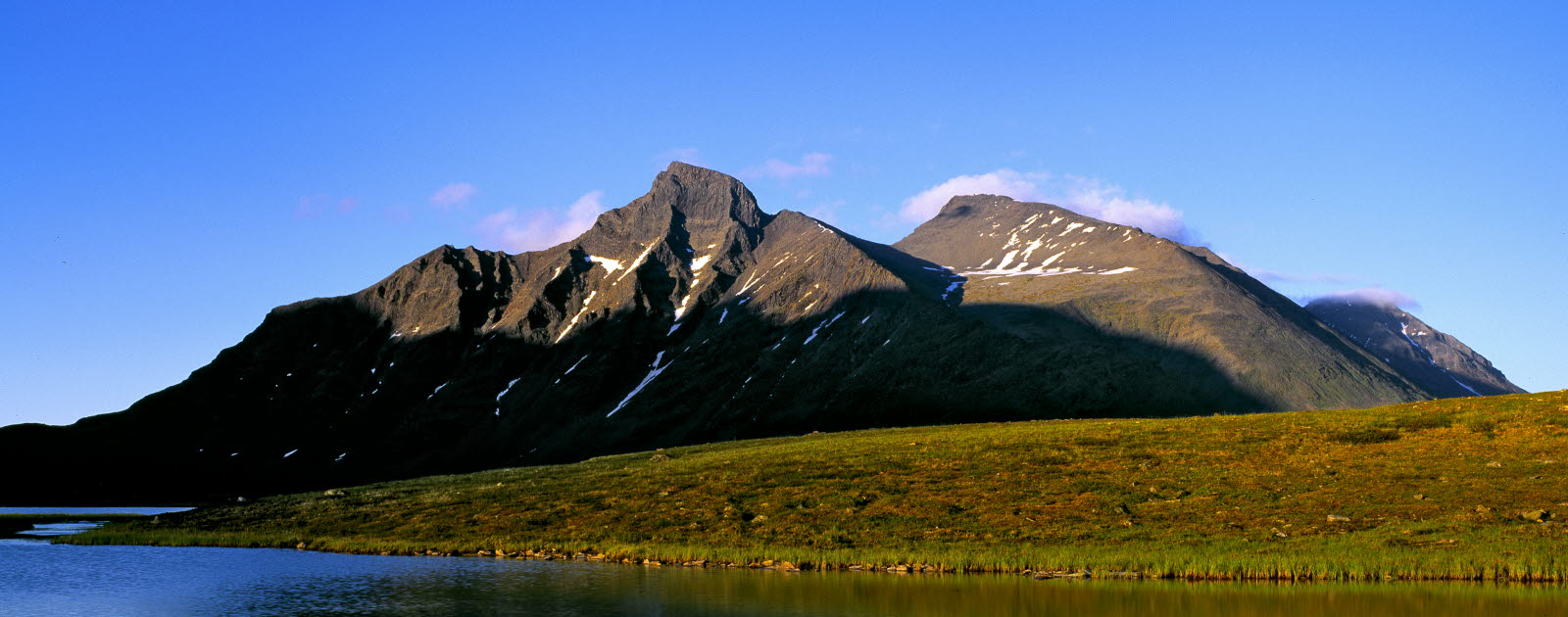 Mountain with a lake in Kiruna