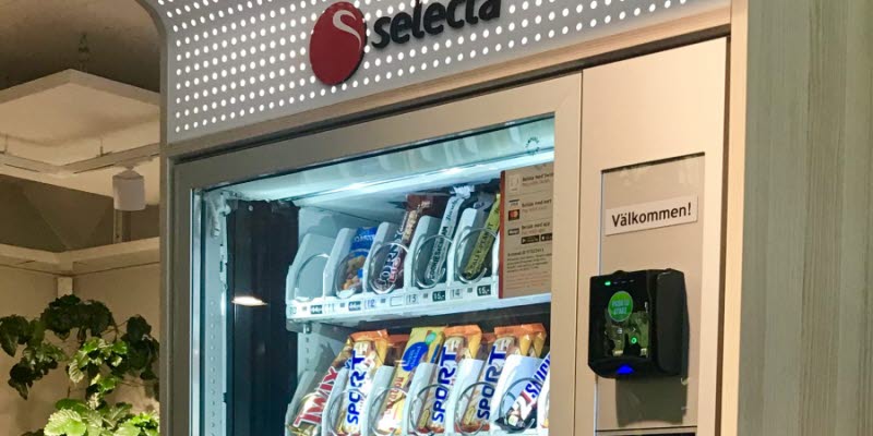 Selecta vendor machine | Bromma Stockholm Airport