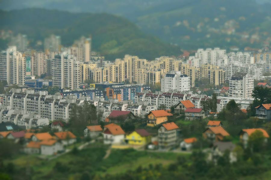 Vy över Tuzla
