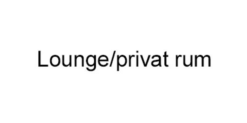 Logotyp för lounge/privat rum