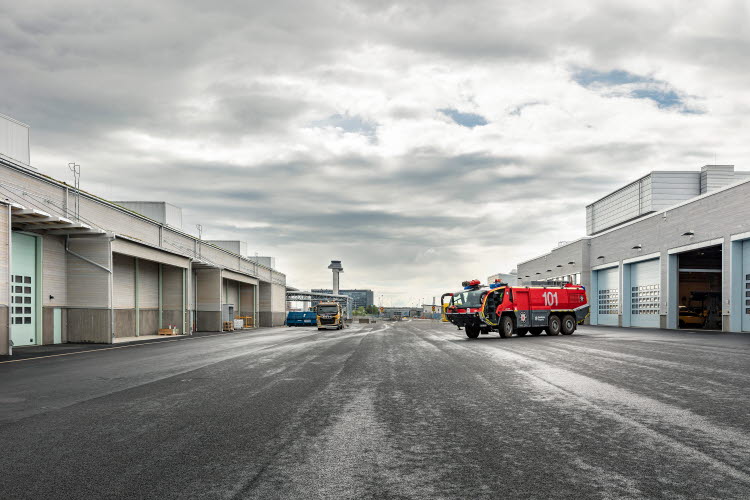 Fire and rescue center in the new maintenance area