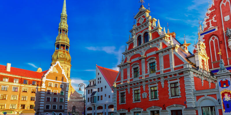 View over square in Riga