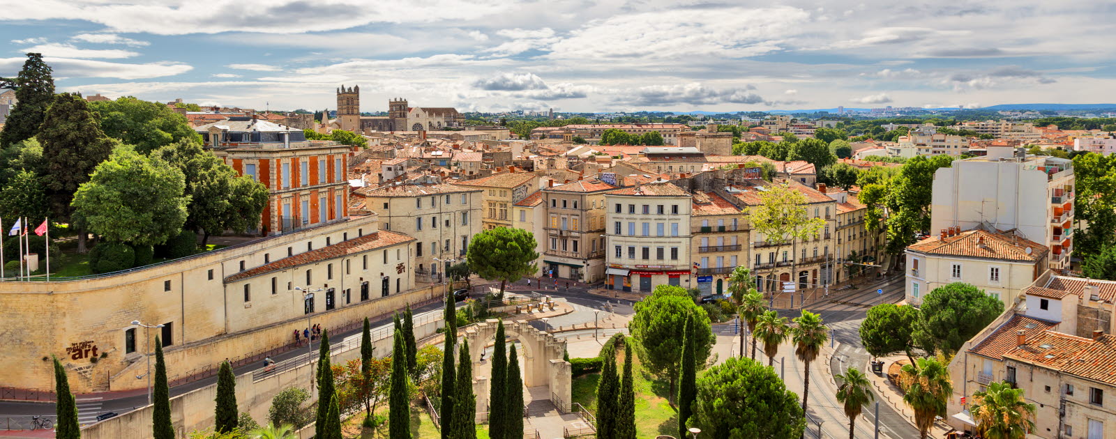 Stadsvy i Montpellier
