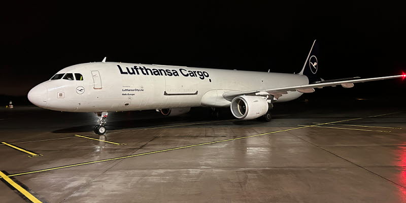 Flygplan från Lufthansa Cargo