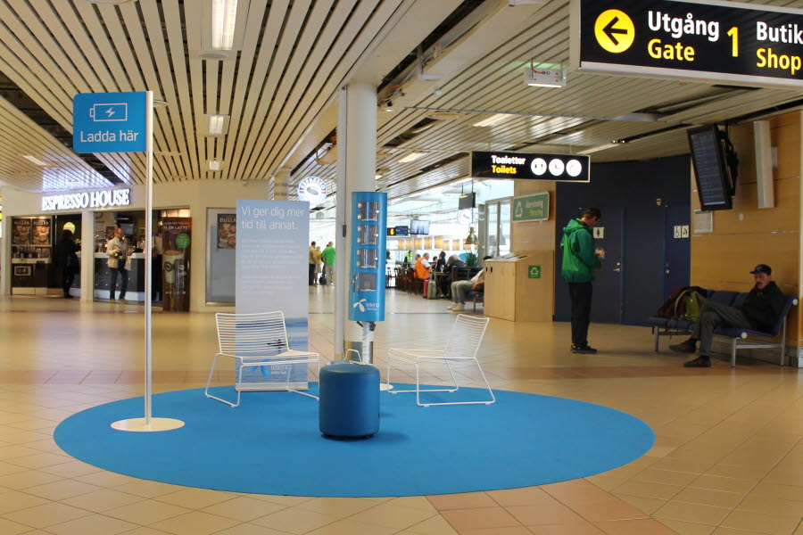 Promotion area at Malmö Airport