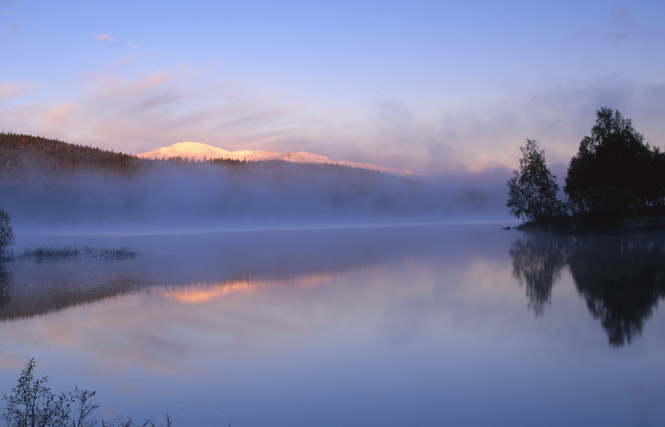 Sunset in Åre a summer night