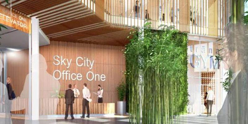 SkyCity Office One sketch