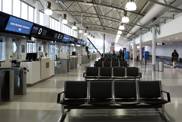 Gates in Bromma Stockholm Airport